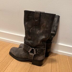 Sam Edelman Dark Brown Combat Boots